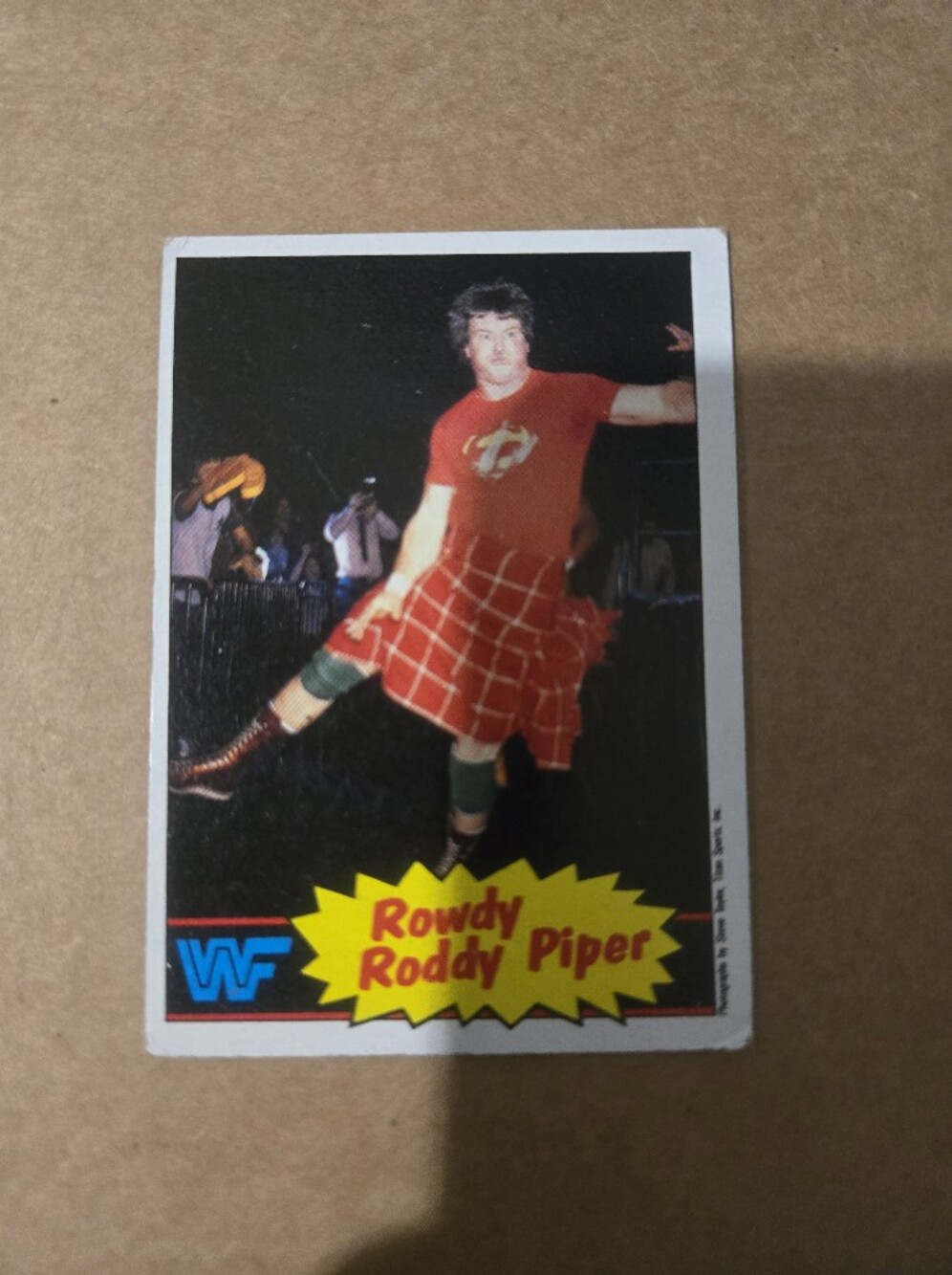 Rowdy Roddy Piper Trading Card - Red 1985 Topps Rookie